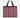 shopper | knitted stripes | chocolate + bubblegum