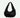 croissant hand bag | club chic | black