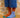 Sticky Lemon knee high socks duotone steel blue brick