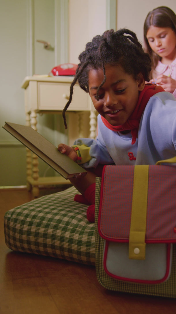 schoolbag gingham midnight